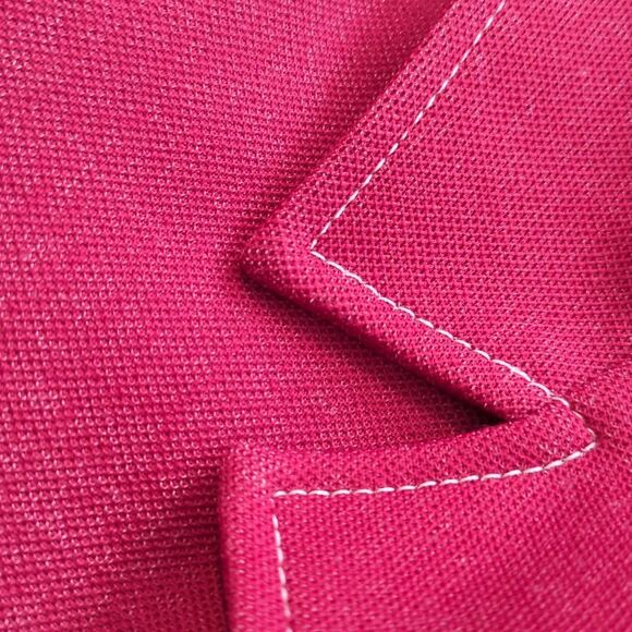 Vintage KoKo Knits of California red jacket with white stitching - Picture 3 of 6